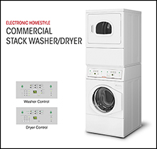 ELECTRONIC HOMESTYLE – COMMERCIAL STACK WASHER/DRYER